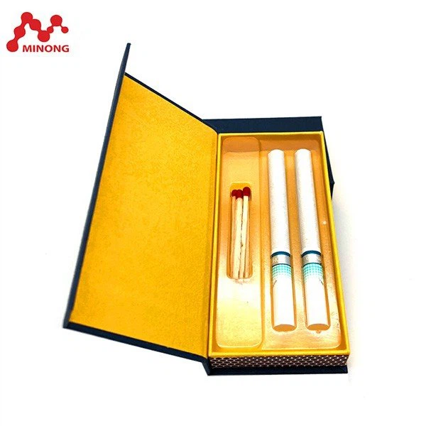 Cigarette Hinged Lid Box With Foam Inside china customized